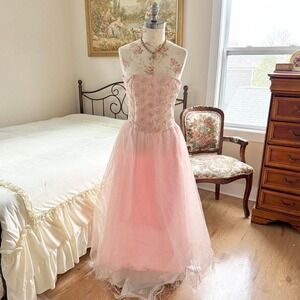 pink fairy prom dress  Y2K zum zum pink strapless tulle formal dress size 3